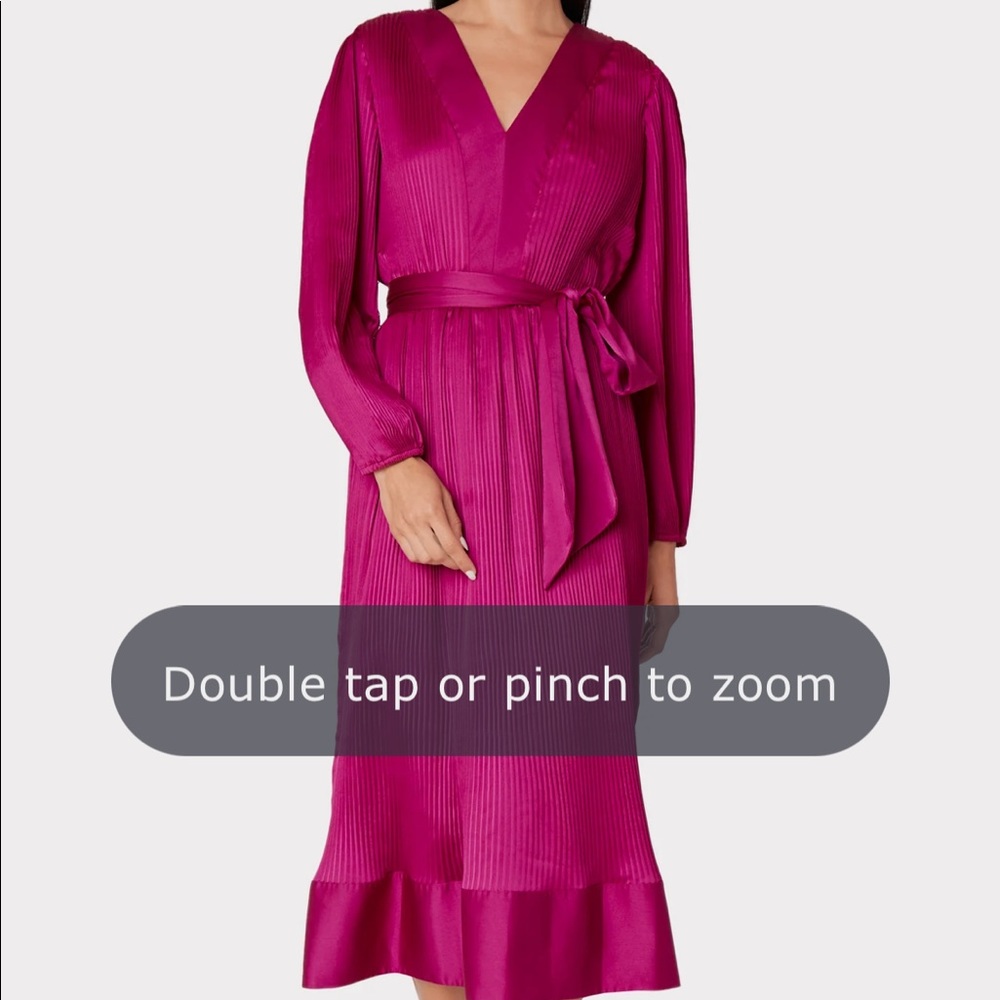 Milly Pink Pleated Vivianna Dress